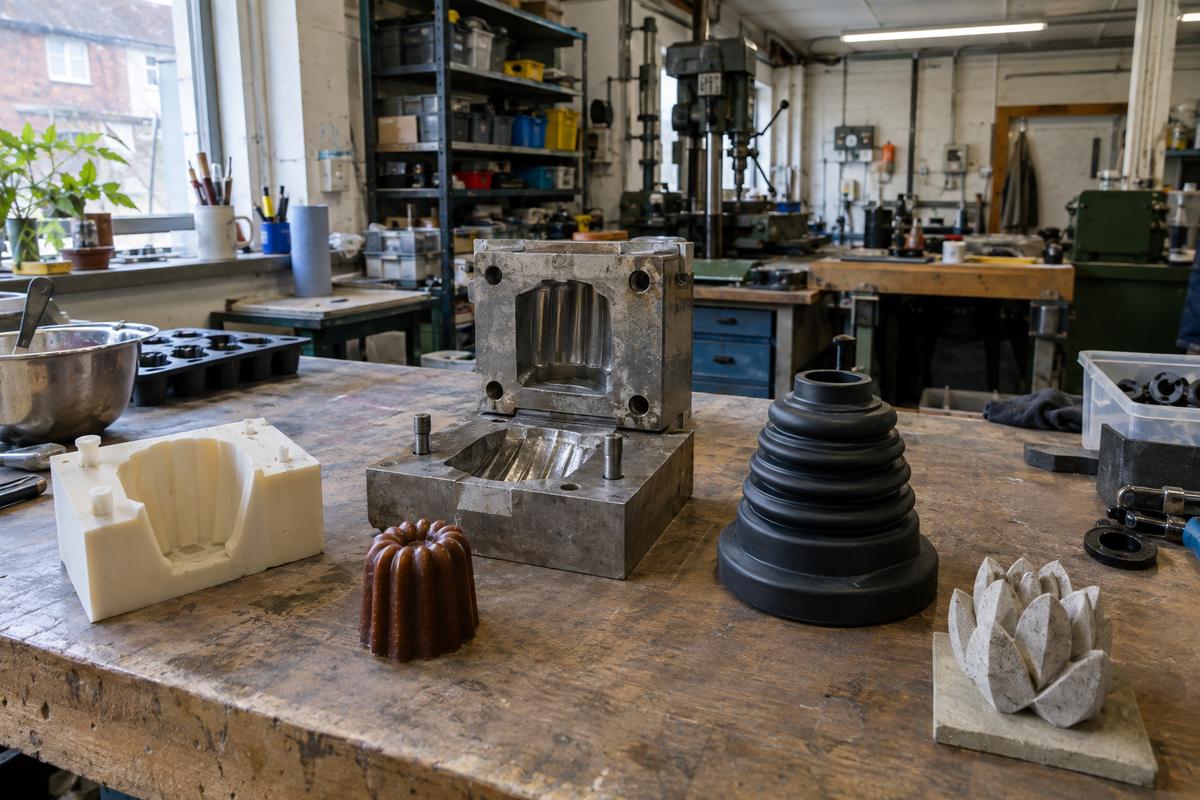 Prototype, mould and finished multi-category parts in one workflow