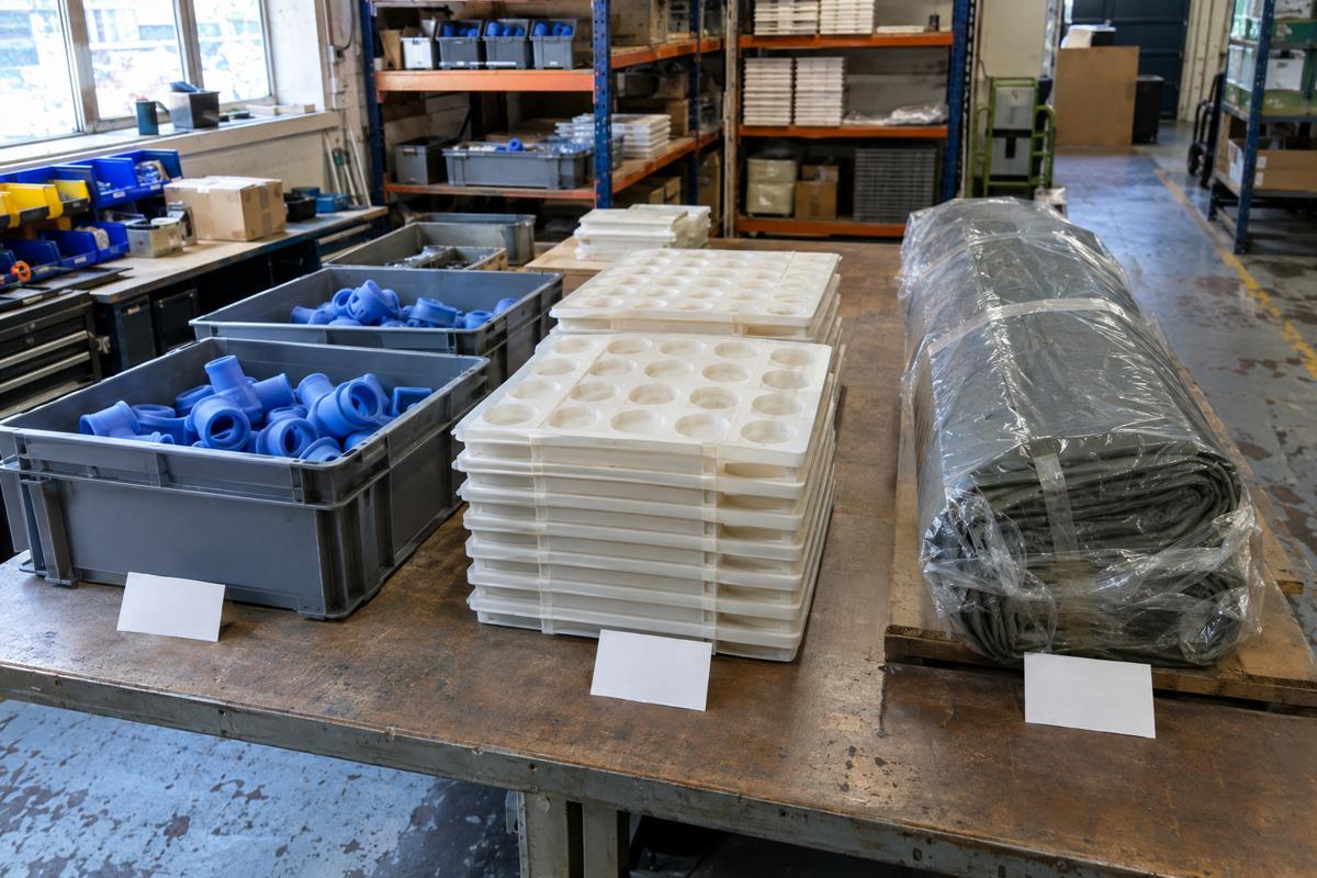 Repeat parts from different divisions staged in organised delivery batches