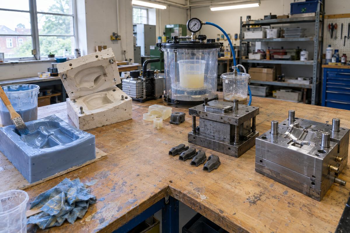 Different tooling types for hand-made, cast, vacuum, compression and injection work